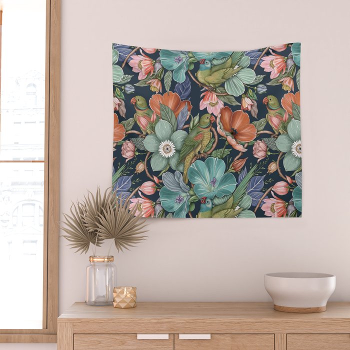 Birdsong Garden Delight Wall Tapestry Gallery Image 2