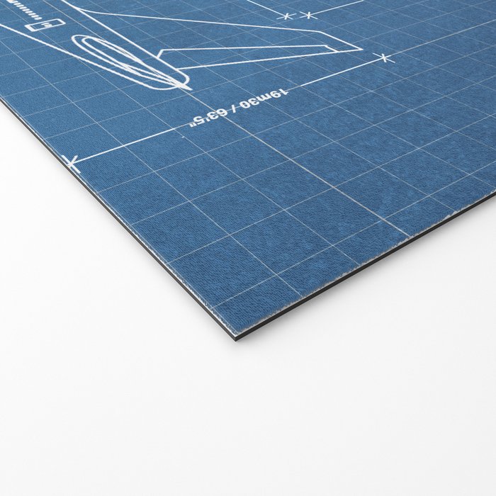 Boeing 747 Family Blueprint in High Resolution (light blue) Welcome Mat Gallery Image 2