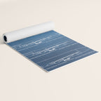 Boeing 747 Family Blueprint in High Resolution (light blue) Yoga Mat Gallery Image 2