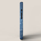 Boeing 747 Family Blueprint in High Resolution (light blue) iPhone Case Gallery Image 2
