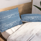 Boeing 747 Family Blueprint in High Resolution (light blue) Pillow Sham Gallery Image 2