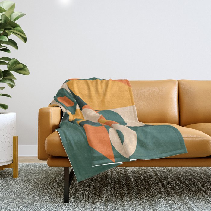 Modern Geometric 86D Throw Blanket Gallery Image 1