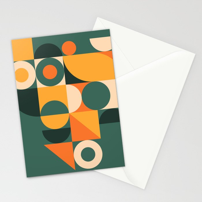 Modern Geometric 86D Stationery Card Gallery Image 2