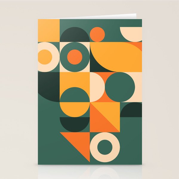 Modern Geometric 86D Stationery Card Gallery Image 2