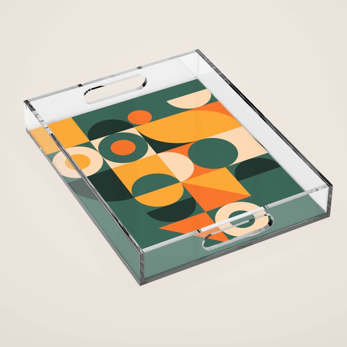 Modern Geometric 86D Acrylic Tray Gallery Image 1