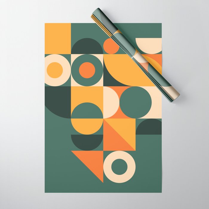 Modern Geometric 86D Wrapping Paper Gallery Image 1