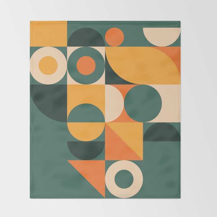 Modern Geometric 86D Throw Blanket Gallery Image 2