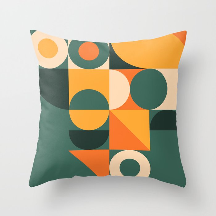 Modern Geometric 86D Throw Pillow Gallery Image 6