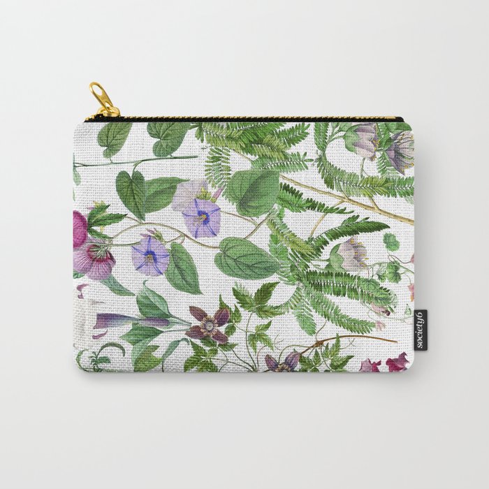 Marvelling In Mauve Botanical Illustration Carry All Pouch Gallery Image 1