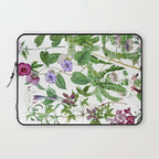 Marvelling In Mauve Botanical Illustration Laptop Sleeve Gallery Image 1