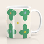 Green Flowers Coffee Mug Gallery Image 1