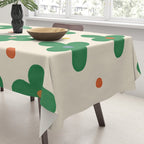 Green Flowers Tablecloth Gallery Image 3