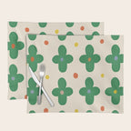 Green Flowers Placemat Gallery Image 1