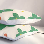 Green Flowers Pillow Sham Gallery Image 3
