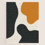 Neutral black orange curves Jigsaw Puzzle Gallery Image 1