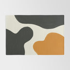 Neutral black orange curves Rug Gallery Image 2