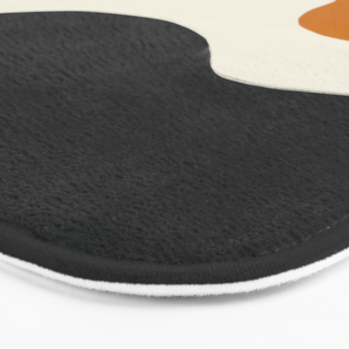 Neutral black orange curves Bath Mat Gallery Image 3
