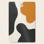 Neutral black orange curves Cutting Board Gallery Image 1