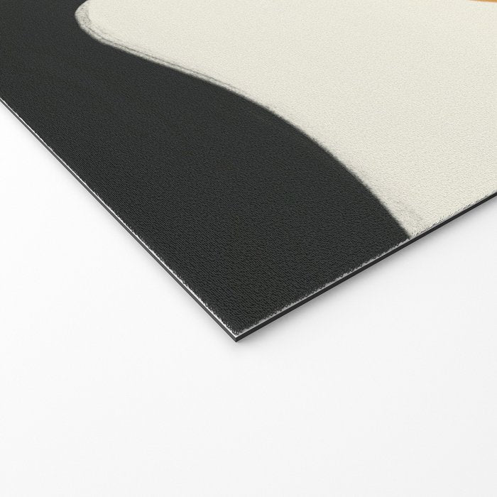 Neutral black orange curves Welcome Mat Gallery Image 2