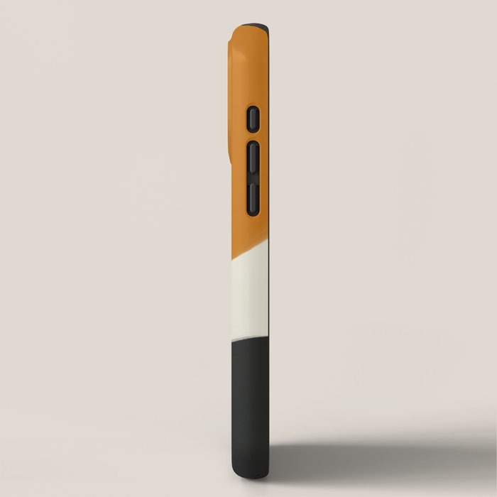 Neutral black orange curves iPhone Case Gallery Image 2