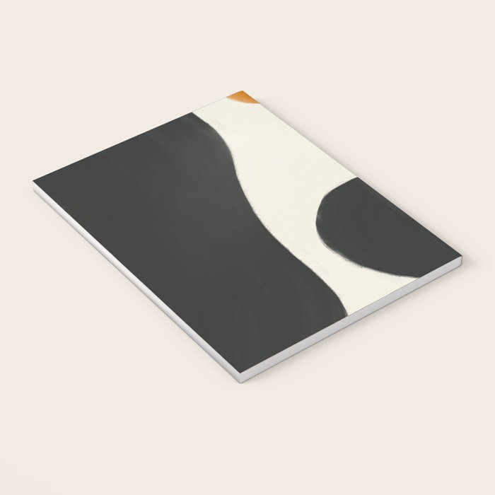Neutral black orange curves Notebook Gallery Image 3