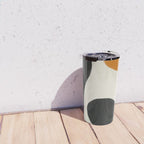 Neutral black orange curves Travel Mug Gallery Image 4