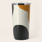 Neutral black orange curves Travel Mug Gallery Image 1
