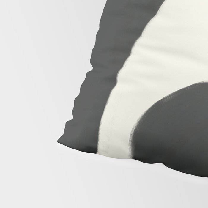 Neutral black orange curves Pillow Sham Gallery Image 4