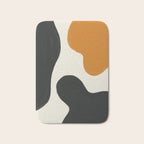 Neutral black orange curves Bath Mat Gallery Image 1
