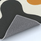 Neutral black orange curves Rug Gallery Image 4