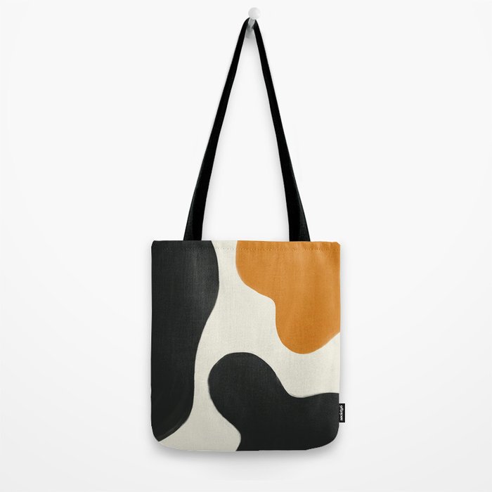Neutral black orange curves Tote Bag Gallery Image 2