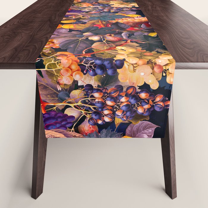 Vintage Fruit Pattern VI Table Runner Gallery Image 1