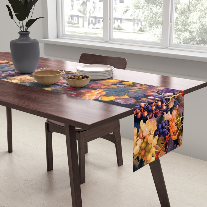 Vintage Fruit Pattern VI Table Runner Gallery Image 2