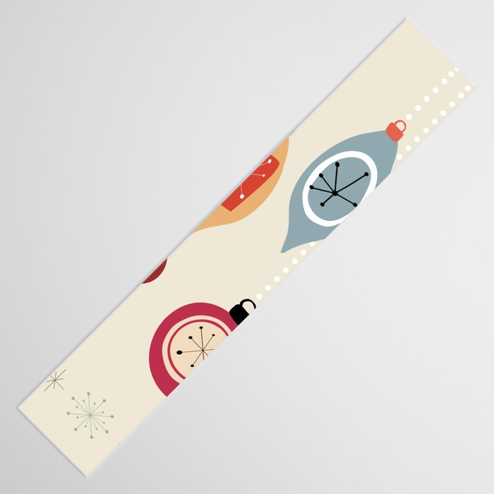 Retro Christmas Baubles Table Runner Gallery Image 3