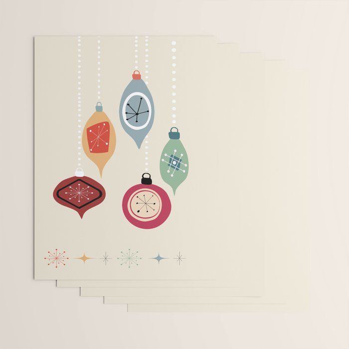 Retro Christmas Baubles Wrapping Paper Gallery Image 3