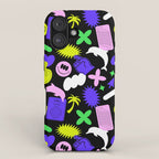 Trendy y2k sticker art pattern iPhone Case Gallery Image 1