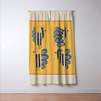 Striped Bird Pair II Window Curtain Gallery Image 3