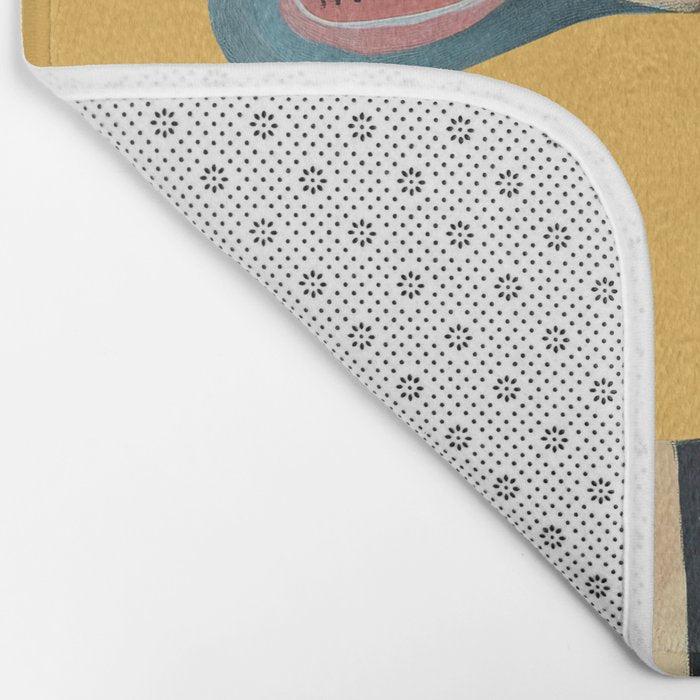 Striped Bird Pair II Bath Mat Gallery Image 2