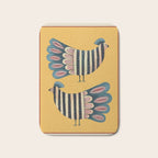 Striped Bird Pair II Bath Mat Gallery Image 1
