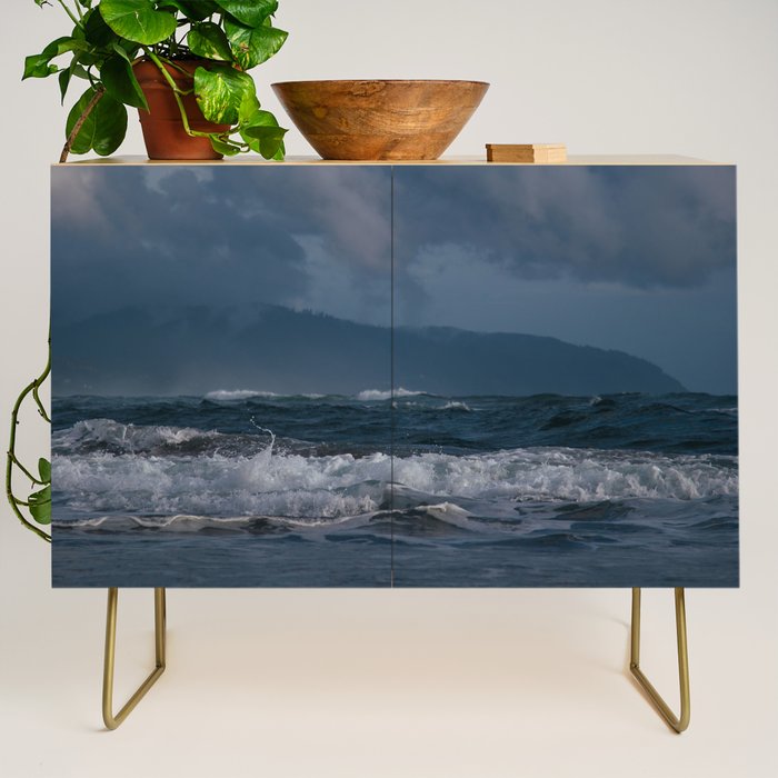 Dark Ocean Blues Credenza Gallery Image 1