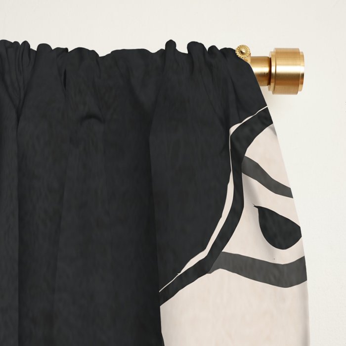 Minimal Abstract Dogs Art 1 Window Curtain Gallery Image 2
