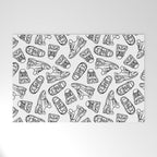 Sneakers // Black & White Welcome Mat Gallery Image 1