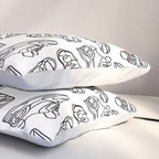 Sneakers // Black & White Pillow Sham Gallery Image 3