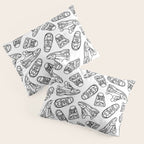 Sneakers // Black & White Pillow Sham Gallery Image 3