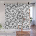 Sneakers // Black & White Wall Mural Gallery Image 1