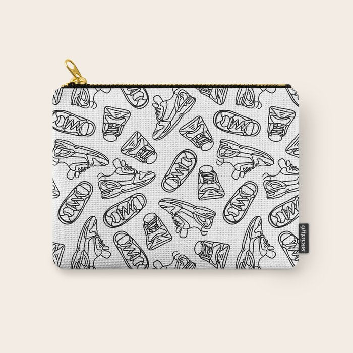 Sneakers // Black & White Carry All Pouch Gallery Image 1