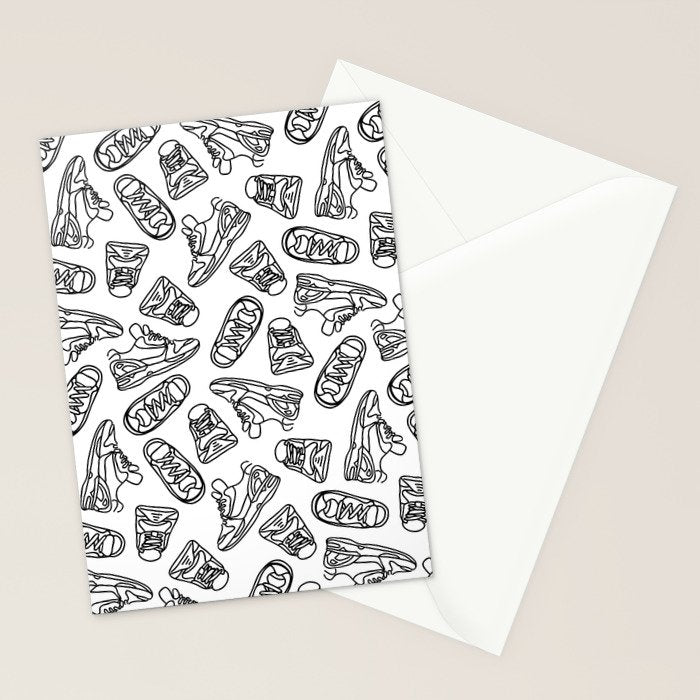 Sneakers // Black & White Stationery Card Gallery Image 2