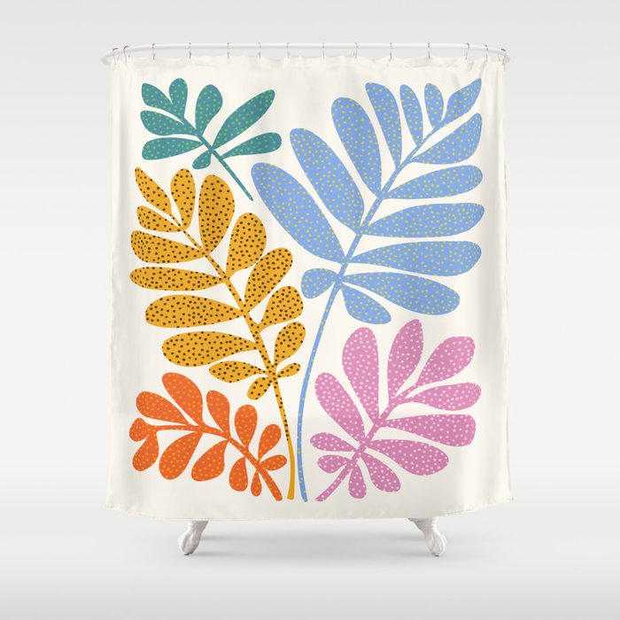 Everywhere All The Time / Whimsical Botanical Series Shower Curtain Gallery Image 1