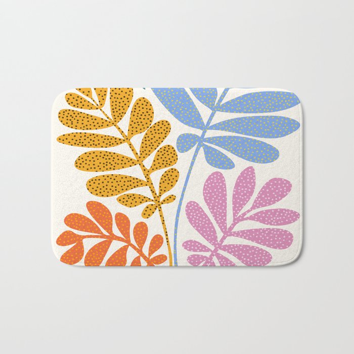 Everywhere All The Time / Whimsical Botanical Series Bath Mat Gallery Image 1