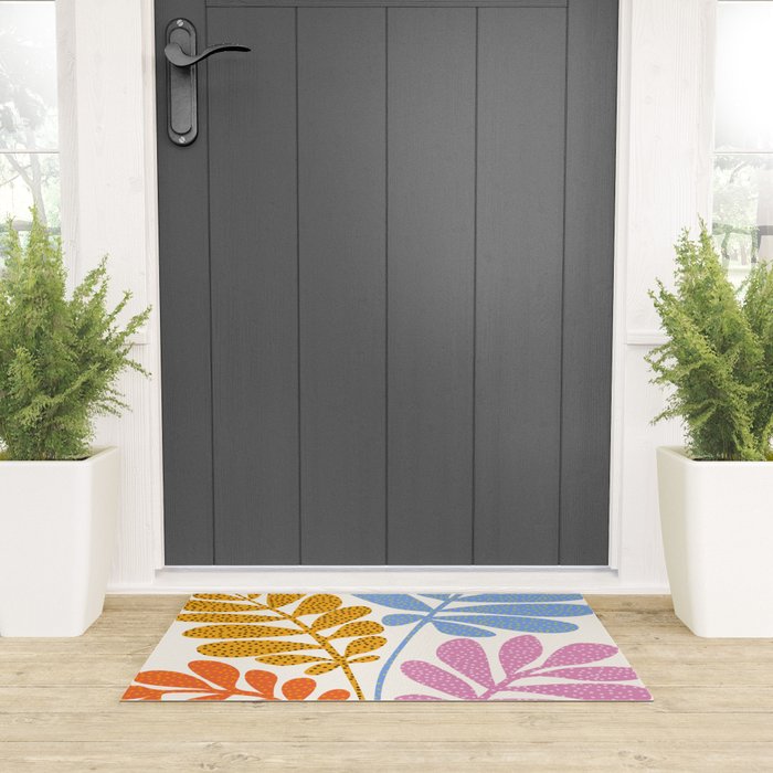Everywhere All The Time / Whimsical Botanical Series Welcome Mat Gallery Image 3